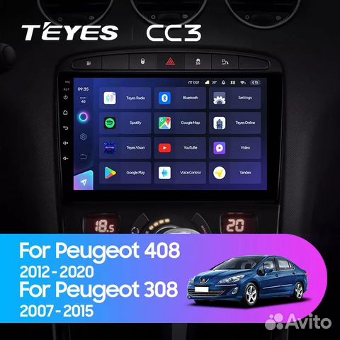 Магнитола Teyes Peugeot 408 2012-2020 CC3