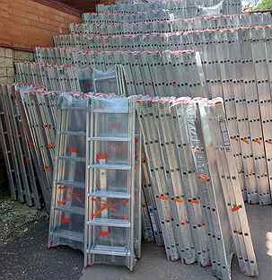 Лестницы-стремянки алюминиевые sarayli трансформер