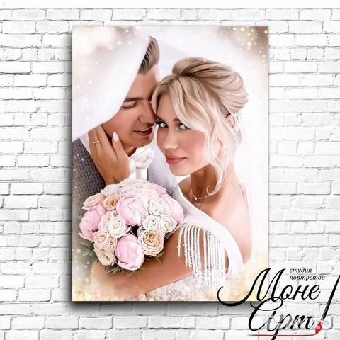 Портрет по фотографии, фото на холсте на заказ