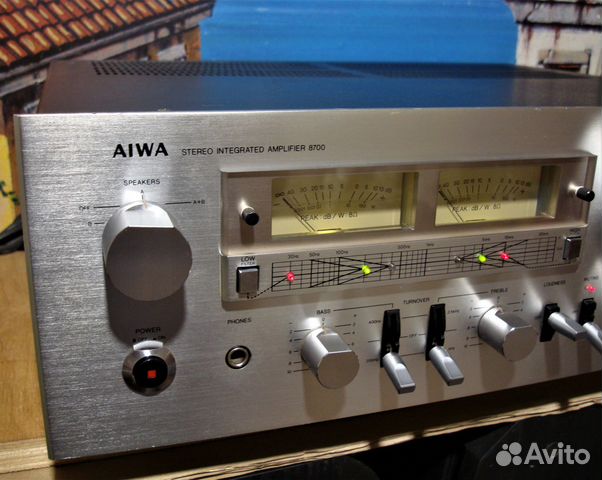 Aiwa AA-8700. Усилитель. Топовый. Стрелки