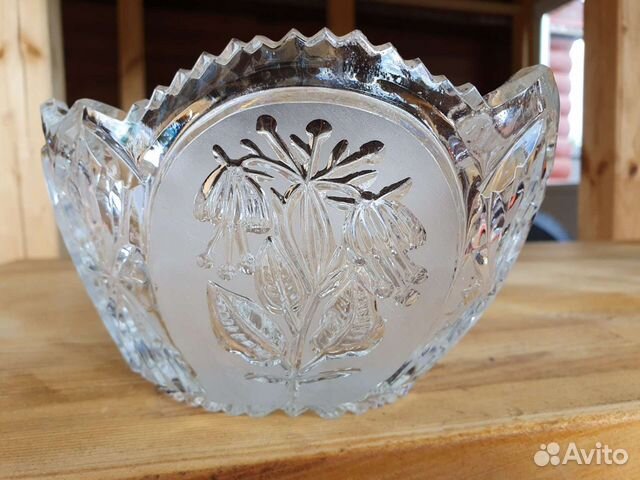 Ваза конфетница хрусталь