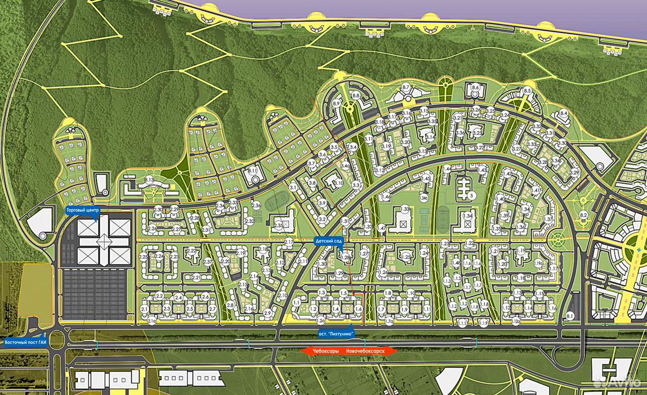 Мкр. «Новый город» 🏙️: цены на квартиры в Чебоксарах от застройщика АО ...