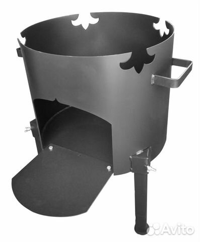 Печь под казан без дымохода