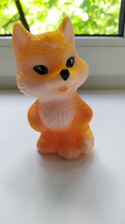 Игрушка лиса резиновая СССР