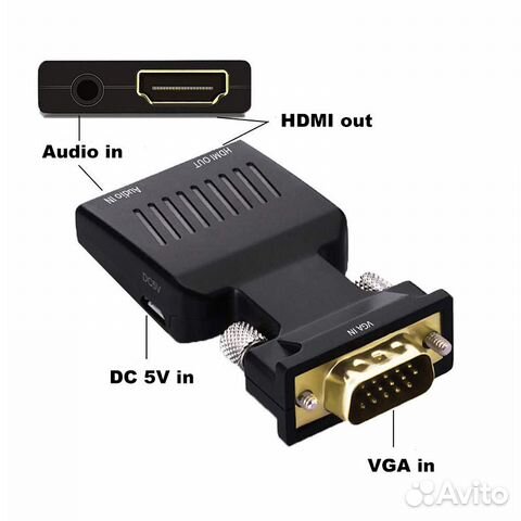 Конвертер VGA - hdmi новый в упаковке