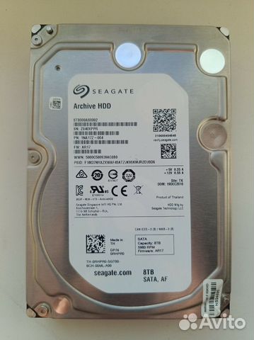 Жесткий диск 8tb Seagate Archive