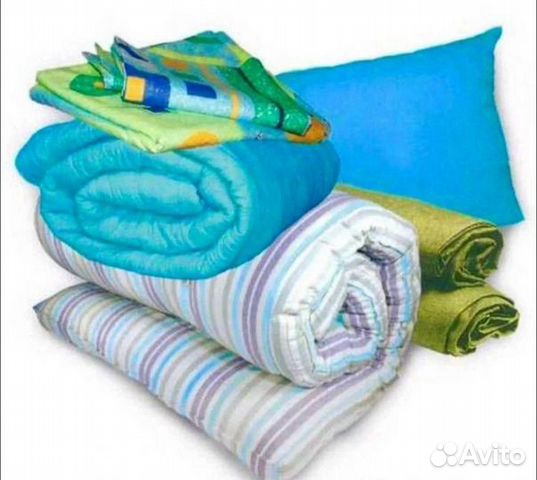 Подушка, одеяло, матрас, постельное белье - эконом