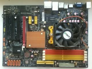 Материнская плата с процессором