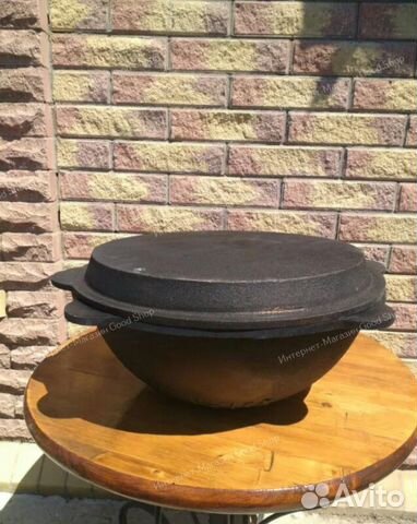 Казан с крышкой сковородкой 10 л