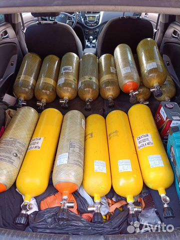 Заправка баллонов сжатым воздухом