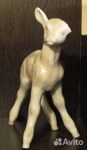Статуэтка СССР Дулёво, Оленёнок(без уха)