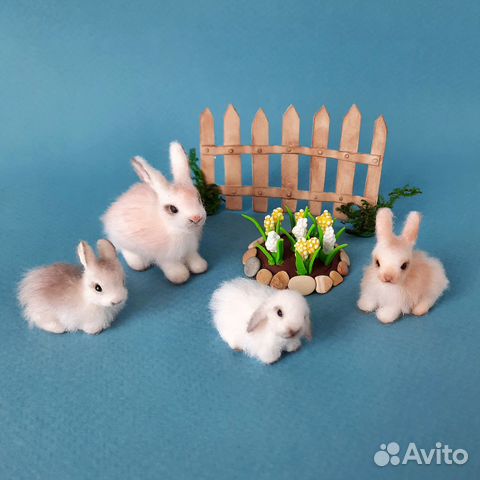 Миниатюрные кролики игрушки