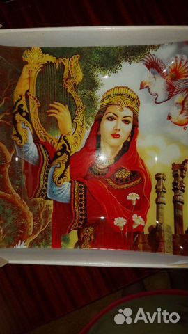 Набор блюдо и тарелки (Франция)