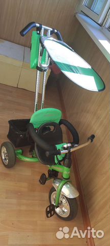Детский трёх колесный велосипед с ручкой