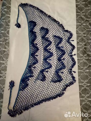 Платок шаль с бисером