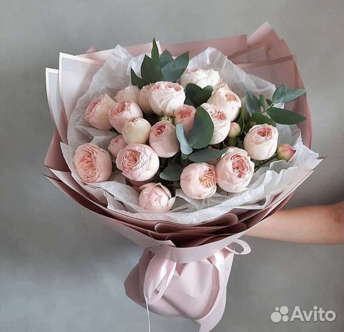 Букеты, Пионовидная кустовая роза, доставка