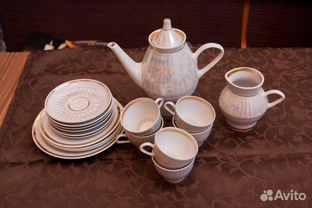 Чайный, кофейный сервиз «Перламутр» мфз