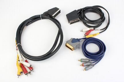Кабель scart - RCA (Audio - L/R, Video), RGB