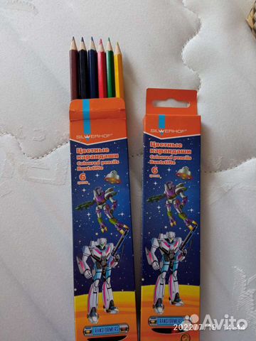 Карандаши цветные 6 цветов