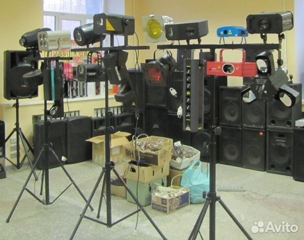 Светомузыка Лазер Сканер Головы Стробоскоп LED PAR