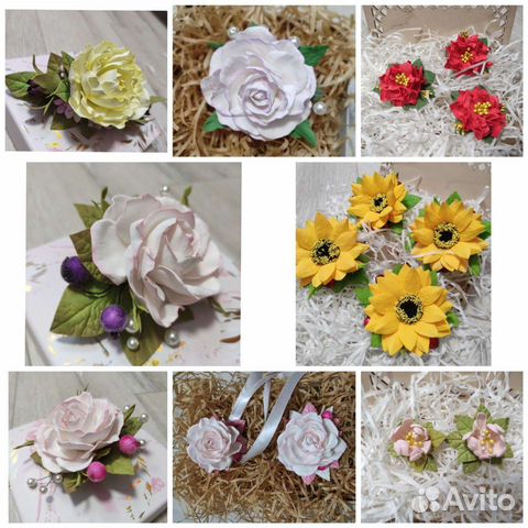 Заколки, зажимы, резинки, броши и браслеты