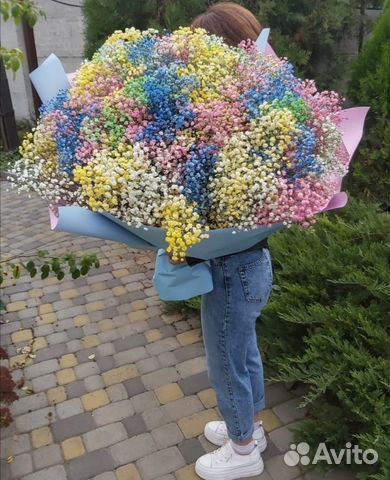 Букеты Гиганты из Гипсофилы с Эффектом WOW