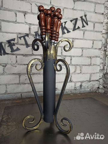 Подставка для шампуров кованная