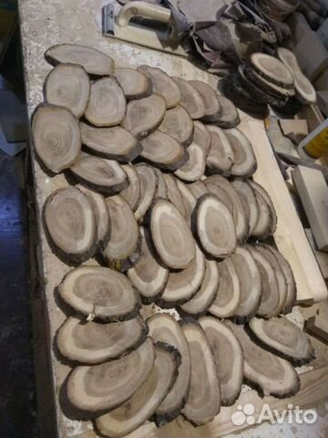 Спилы дуба шлифовальные