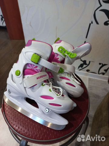 Коньки детские раздвижные р.30-33