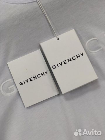 Givenсhу футболка с однотонным логотипом белый