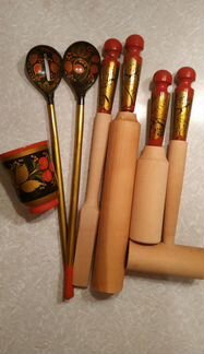 Хохлома, кухонная утварь