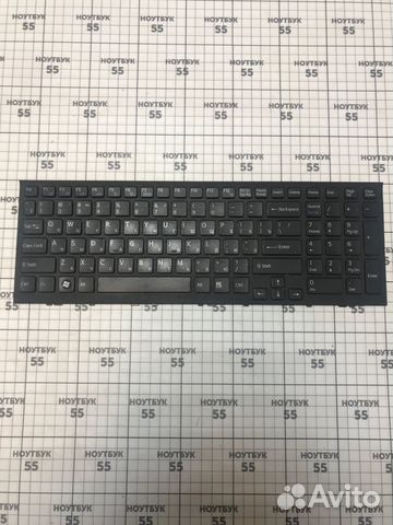 Клавиатура для ноутбука Sony VPC-EH черна с рамкой
