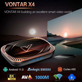 Smart Tv приставка Vontar X4 + g10