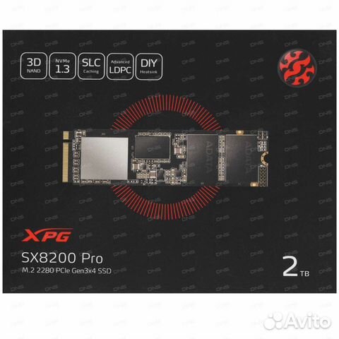 2000 гб SSD M.2 накопитель A-Data XPG SX8200 Pro