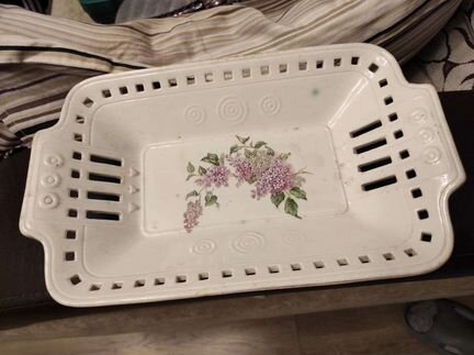 Ваза для фруктов Песоченская фабрика 1920-е гг