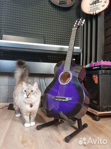 Походная акустическая гитара + аксессуары