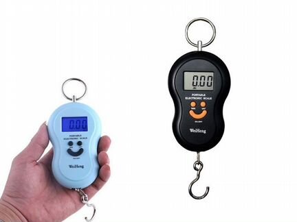Электронный безмен до 50 кг с подсветкой Wei Heng