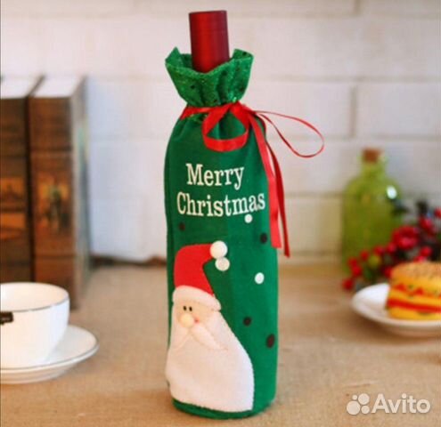 Чехол на бутылку новогодний