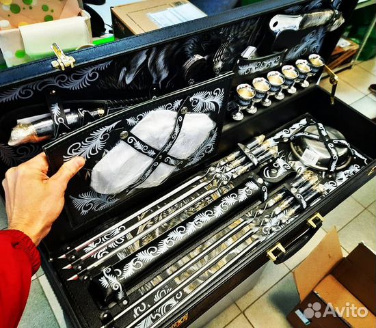 Элитный Шашлычный Набор для Директора в коже