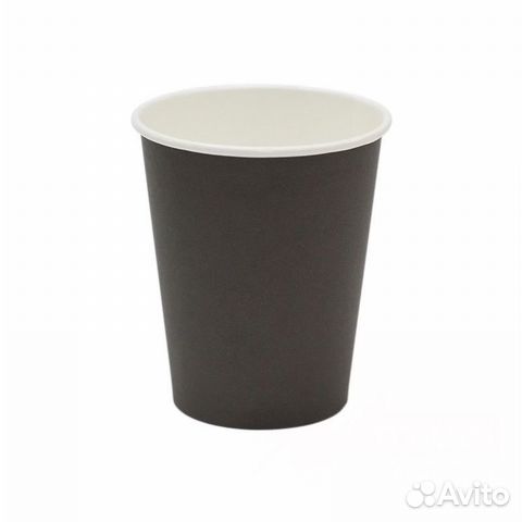 Стакан бум черный 250 мл