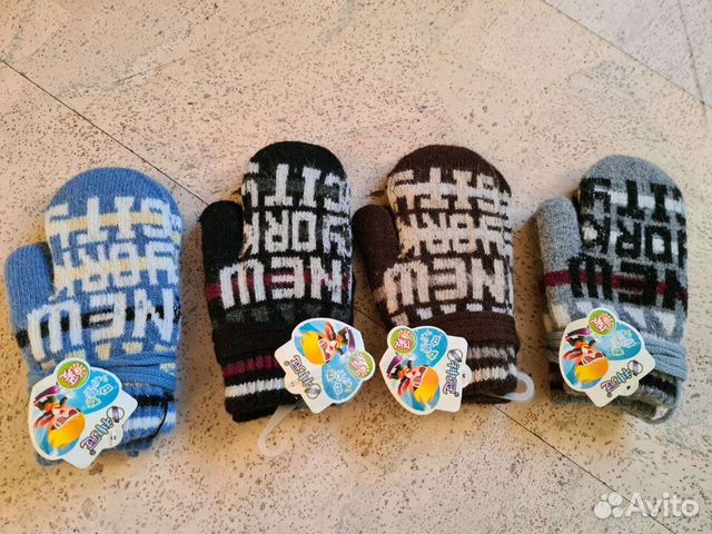 Варежки на мальчика 6-8 лет