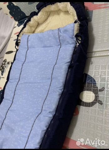 Меховой конветр в коляску на овчине