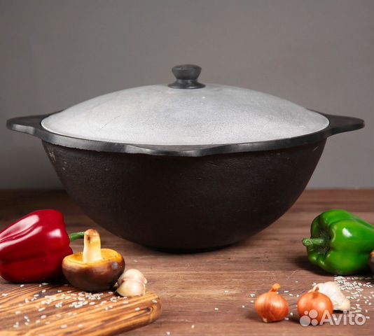 Казан чугунный узбекский