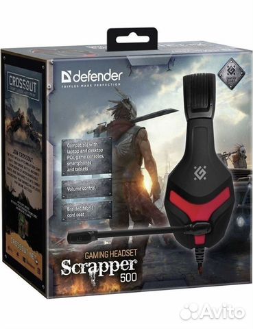 Наушники с микрофоном defender