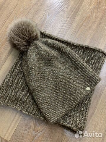 Шапка вязаная женская