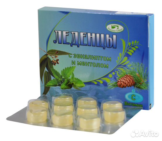 Леденцы с эвкалиптом и ментолом