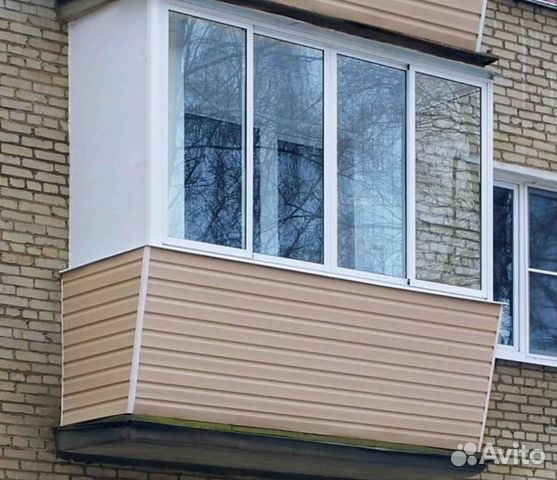 Остекление балконов и лоджий, отделка