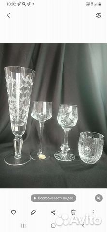 Фужеры, рюмки, стопки. Хрусталь