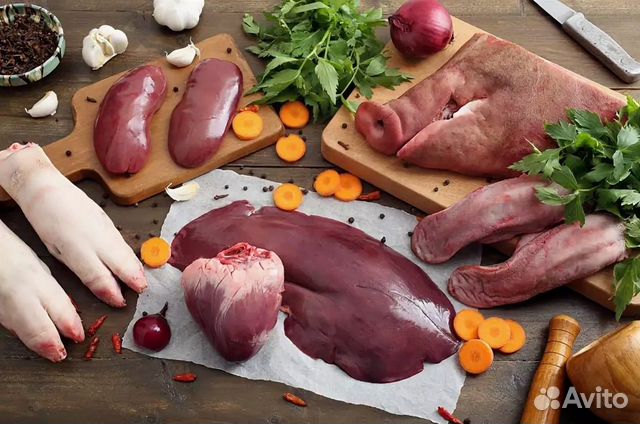 Субпродукты говяжьи и свиные нск