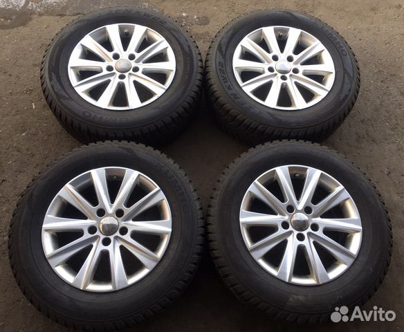 Комплект колес volkswagen R16 зима шипы